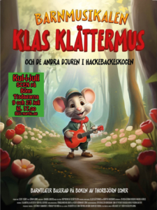 Affischen för föreställningen för barn Klas Klättermus
