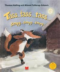 Bild på framsidan av boken Tass, tass, tass, smyg, smyg smyg av Thomas Halling och Mimmi Tollerup