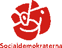 Socialdemokraternas logotype, en ros