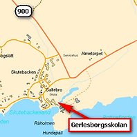 Gerlesborgsskolan på kartan